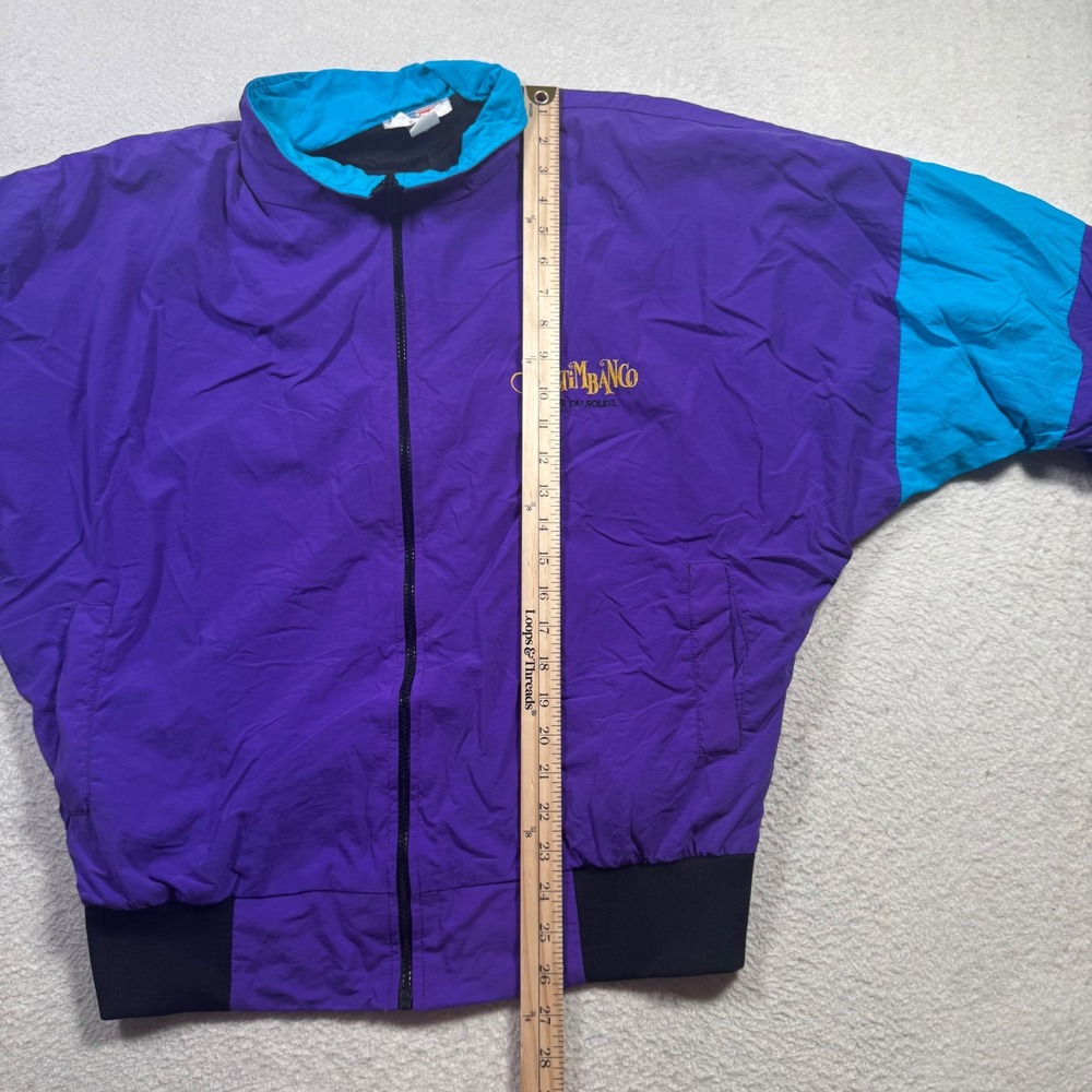 Vision Cirque du Soleil Saltimbanco Jacket Mens Medium Purple Vintage 90s Good - Picture 6 of 11